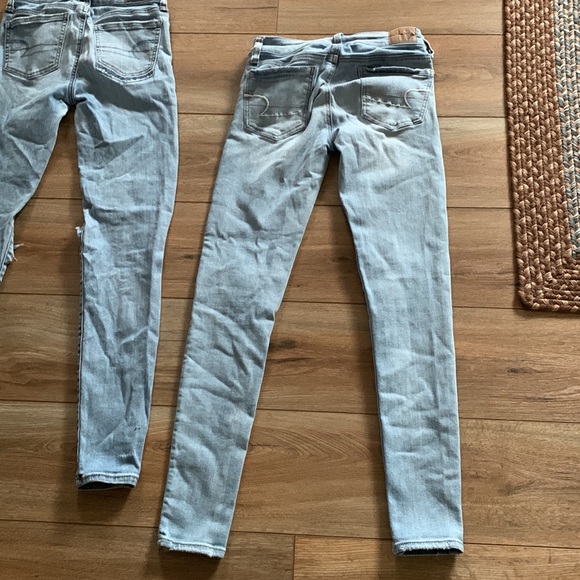 American Eagle sz 0 two pair bundle jegging jeans euc - Picture 10 of 11